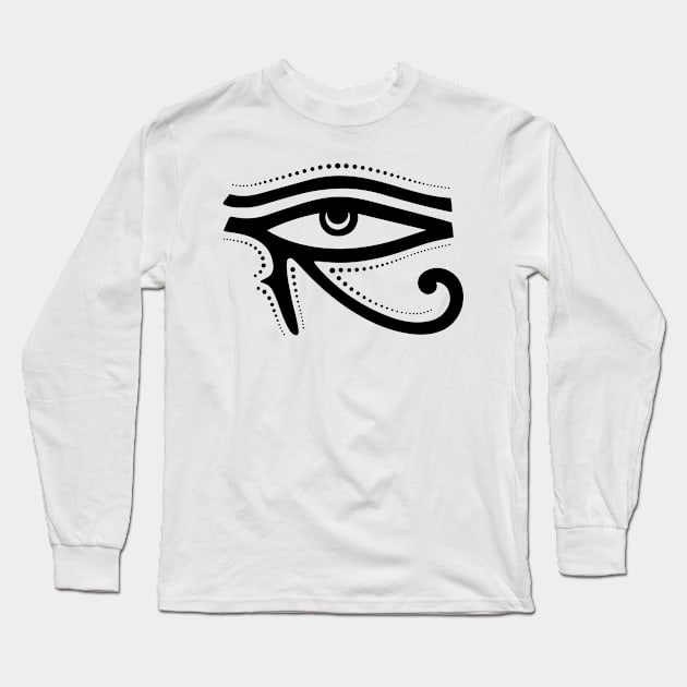 EYE OF RA (right eye) Long Sleeve T-Shirt by DISOBEY